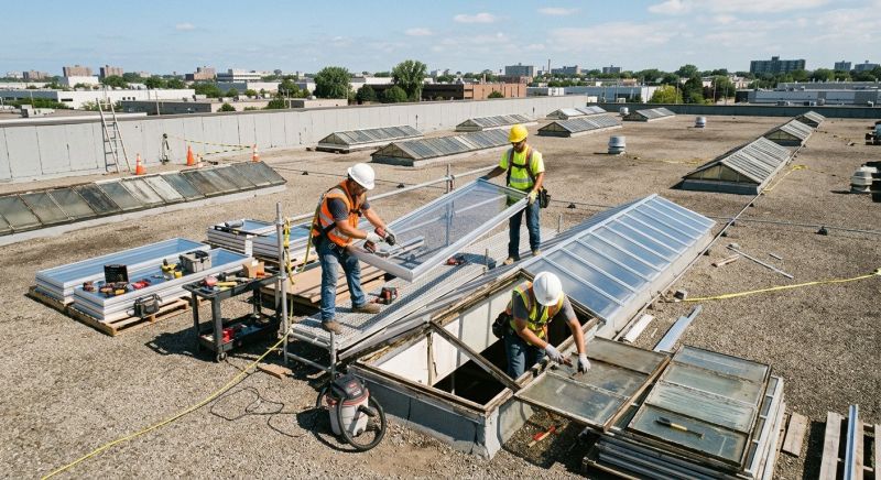 Commercial Skylight Renovation in Renton, WA