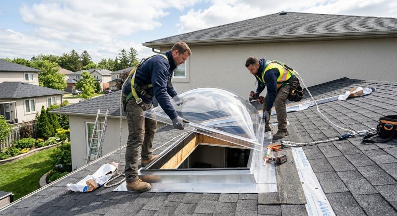 Dome Skylight Installation in Gig Harbor, WA