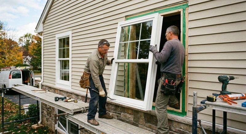 Vinyl Windows Installation in Portland, ME